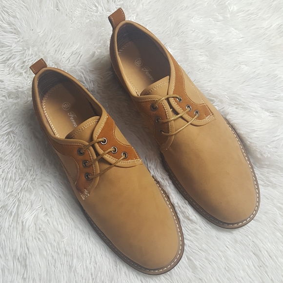 Ferro Aldo Tan Oxford Dress Shoes - Picture 3 of 8